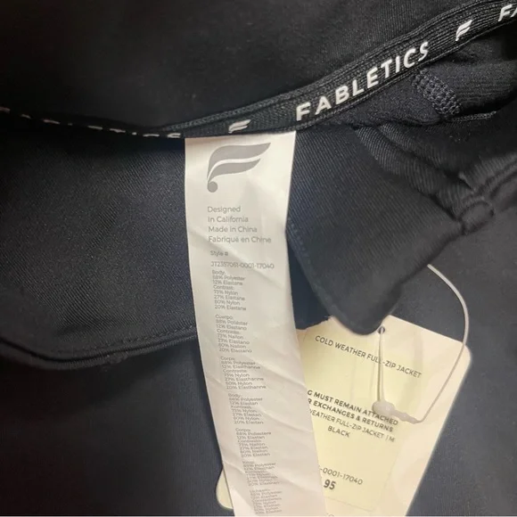 Women's Black Jacket Fabletics - Picture 3 of 4